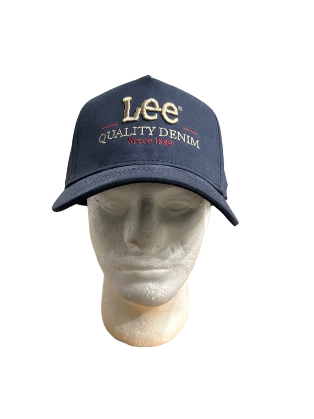Lee Navy Baseball Cap with Gold Embroidered Logo